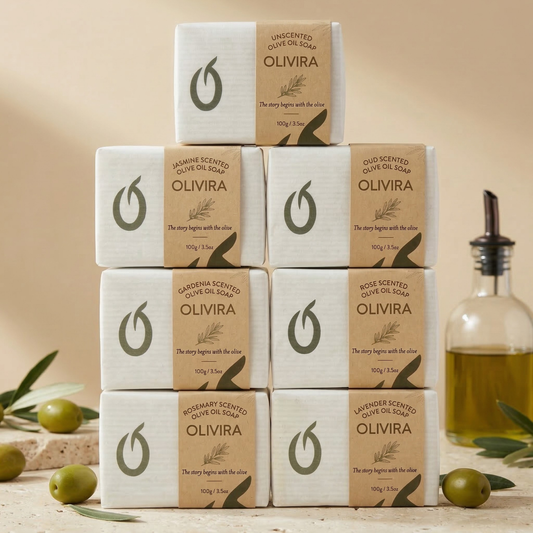 Olivira Full Line Collection – Olive Oil Soap Bar Bundle, 7 Pack